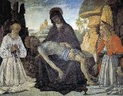 Pietro Perugino Pieta con San Girolamo e Santa Maria Maddalena oil painting on canvas